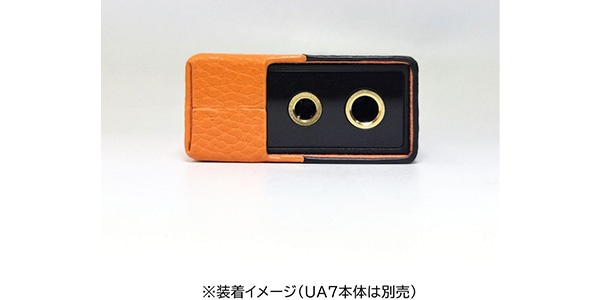Shanling ( シャンリン )  / UA7専用 PUレザーケース Black-Orange画像4