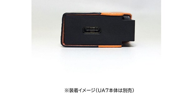 Shanling ( シャンリン )  / UA7専用 PUレザーケース Black-Orange画像5