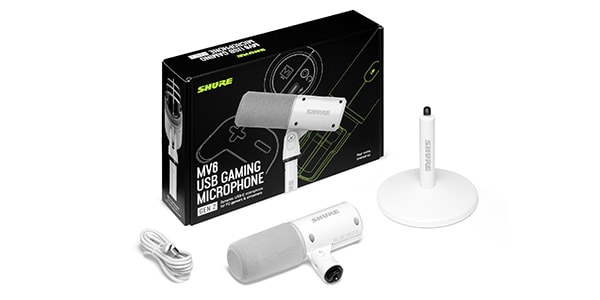 SHURE ( シュア )  / MV6 USBゲーミングマイクロホン GEN 2 (ホワイト)画像7