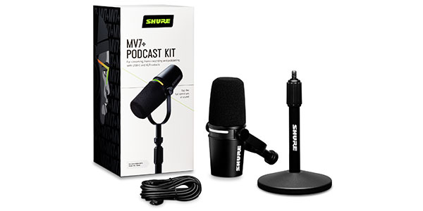 SHURE シュア / MV7+ MV7+-K-J デスクトップスタンド付き 配信