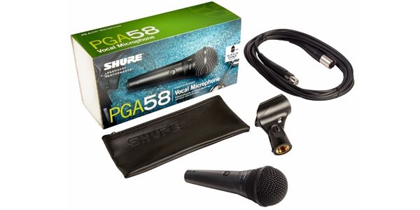 SHUREシュア/PGA58-XLR ダイナミックマイク ボーカル用 ケーブル付属