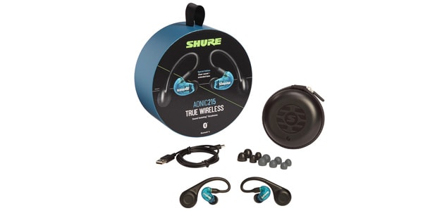 SHURE / SE215SPE-B-TW1-A ブルー AONIC215 完全ワイヤレスイヤホン 画像2