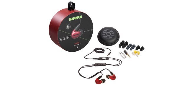 オーディオ機器 イヤフォン AONIC5 SE53BARD+UNI-A レッド 高遮音性イヤホン