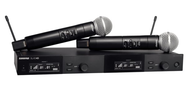 SHURE / SLXD24DJ/SM58-JB, Handheld microphone wireless dual set