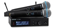 SHURE / SLX-D+ ハンドヘルド型送信機Beta58 x2、デュアル受信機 x1、JB