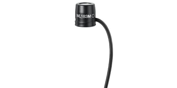SHURE / WL183M Lavalier Microphone, Omni-directional, Black