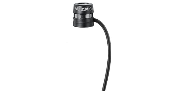SHURE / WL185M Lavalier Microphone, Cardioid, Black