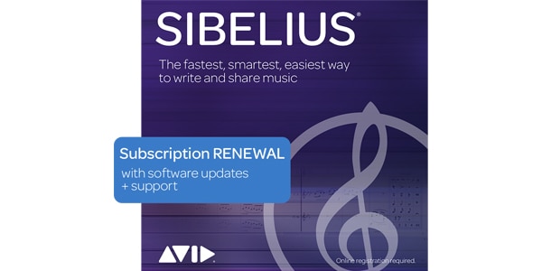 SIBELIUS/Sibelius サブスクリプション更新版(1年)