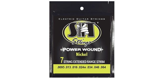 SIT STRINGS/S7-9564 7-Power Wound Nickel