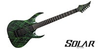 SOLAR GUITARS / A1.6FRCLN Canibalismo Black Lemon Neon