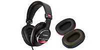 SONY MDR-CD900ST＋900EPレッド&ブルー イヤーパッドセット