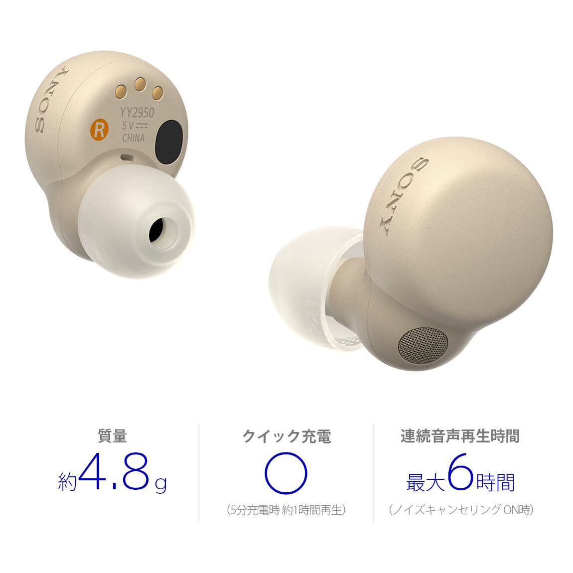 SONY ( ソニー ) WF-LS900N CC LinkBuds S エクリュ 完全ワイヤレスイヤホン 送料無料 | サウンドハウス