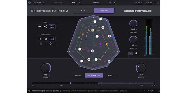 Sound Particles ( サウンド パーティクルズ )  / Brightness Panner 2 電子メール納品画像2