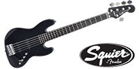 SQUIER / Deluxe Jazz Bass V Active Black