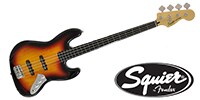 SQUIER Vintage Modified Jazz Bass Fretless 3-Tone Sunburst