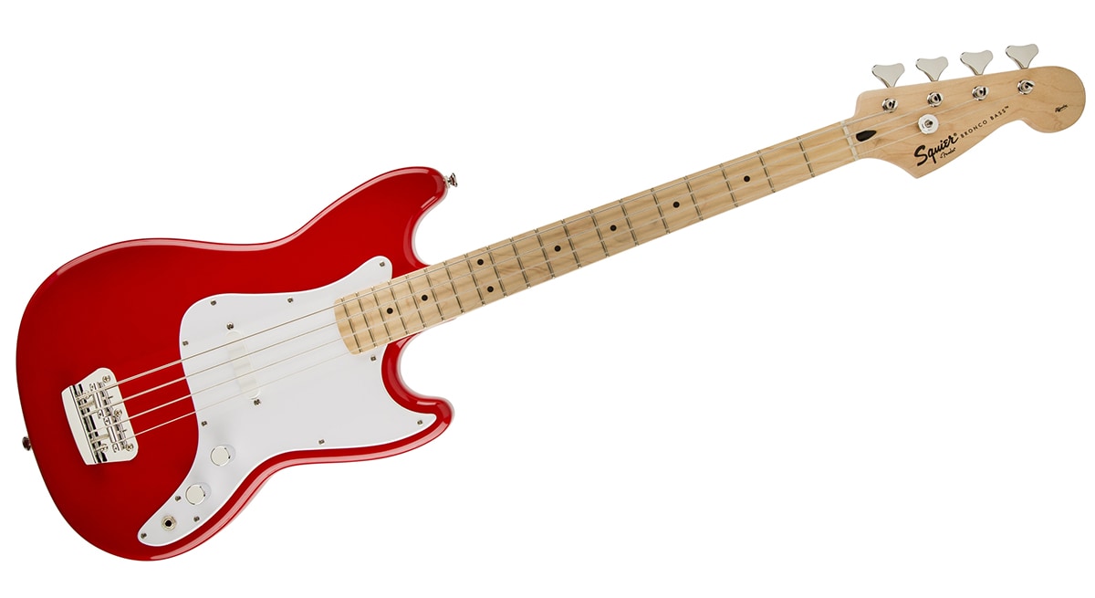 SQUIER/Bronco Bass Red ショートスケールベース