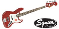 SQUIER Contemporary Jazz Bass Laurel Dark Metallic Red