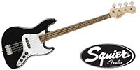 SQUIER Affinity Jazz Bass Black ジャズベース