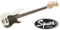 SQUIER Affinity Precision Bass PJ Olympic White プレシジョンベース