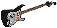 SQUIER BLACK AND CHROME STANDARD STRATOCASTER HSS