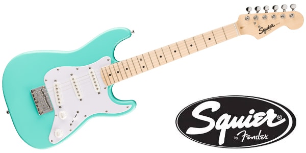 SQUIER ( スクワイヤ ) / Mini Strat Maple FB White PG Sea Foam Green