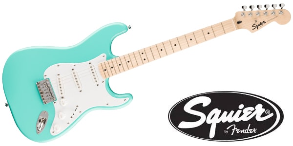 SQUIER ( スクワイヤ ) / Squier Sonic Strat HT Maple FB White PG Sea Foam Green