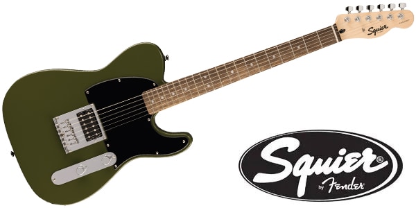SQUIER ( スクワイヤ ) / Squier Sonic Esquire H Laurel FB Black PG Olive