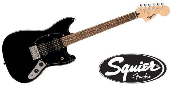 SQUIER ( スクワイヤ )  / Squier Sonic Mustang HH Laurel FB Black PG Black