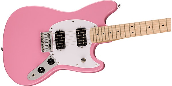 SQUIER / Sonic Mustang HH Maple-FB White-PG Flash Pink画像4