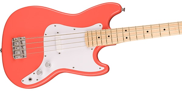 SQUIER / Sonic Bronco Bass Maple-FB White-PG Tahitian Coral画像4