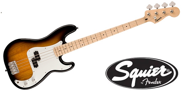 SQUIER/Sonic Precision Bass Maple-FB White-PG 2-Color Sunburst