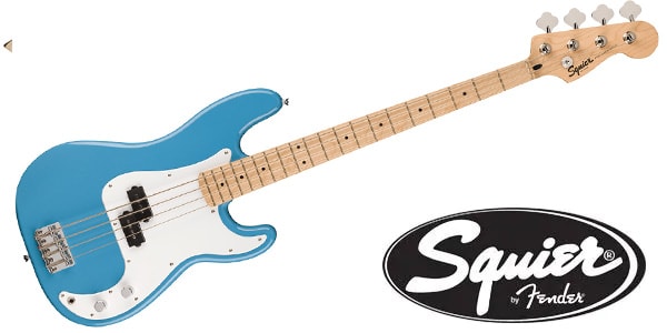 SQUIER/Sonic Precision Bass Maple-FB White-PG California Blue