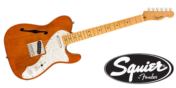 Classic　送料無料　SQUIER　スクワイヤ　Natural　Telecaster　Vibe　Thinline　60s　サウンドハウス