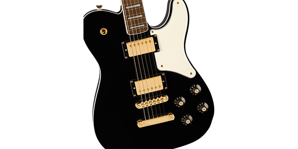 SQUIER / Ltd Para Troublemaker TeleDlx,LFB, ParchmentPG Gold , Black画像3