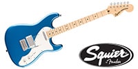 SQUIER / Para Strat DX Maple FB Parchment Pickguard Lake Placid Blue