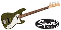 SQUIER / Para Precision Bass Thinline SJ Olive
