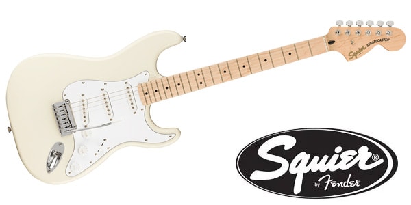 Affinity Series Stratocaster Maple Olympic White