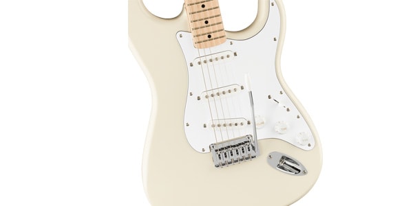 SQUIER Affinity Series Stratocaster Maple Olympic White 送料