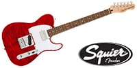 SQUIER / Affinity TeleFMT SH, L FB, WhitePG Crimson Red Transparent