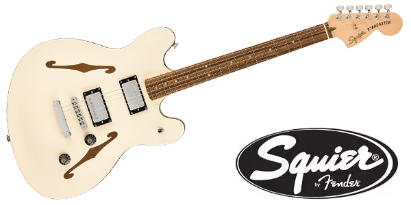 SQUIER / Affinity Series Starcaster Dlx, L FB, Olympic White