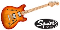 SQUIER / Affinity Series Starcaster Dlx, Maple FB, Sienna Sunburst