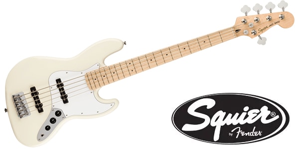 Affinity Jazz Bass V Olympic White