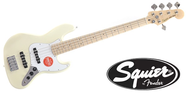 SQUIER ( スクワイヤ ) Affinity Jazz Bass V Olympic White 送料無料