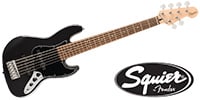 SQUIER / Affinity Series Jazz Bass VI, L FB, BlackPG Black Metallic