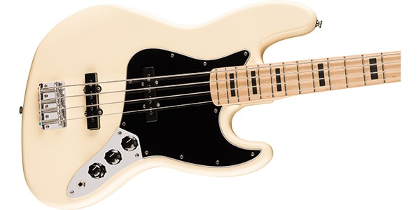 SQUIER ( スクワイヤ )  / Affinity Active Jazz Bass, Maple FB, BlackPG Olympic White画像4
