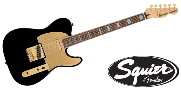 SQUIER ( スクワイヤ )  / 40th Anniversary Telecaster Gold ED Laurel Black