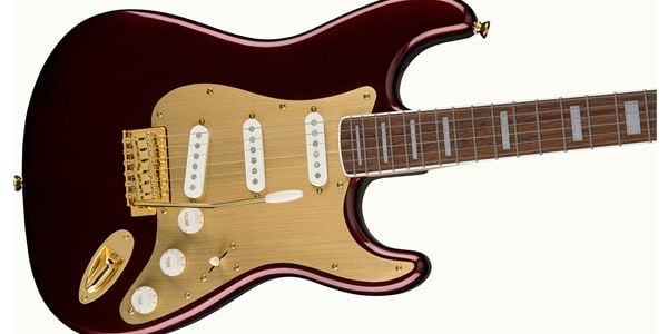 SQUIER / 40th Anniversary Stratocaster Gold ED Laurel RRM画像4