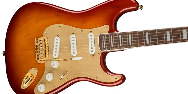 SQUIER / 40th Anniversary Stratocaster Gold ED Laurel Sienna Sunburst画像4