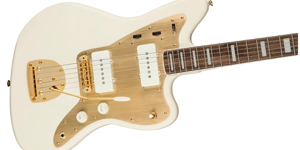 SQUIER / 40th Anniversary Jazzmaster Gold ED Laurel Olympic White画像4