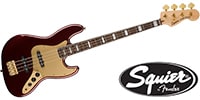 SQUIER / 40th Anniversary Jazz Bass Gold ED Laurel Ruby Red Metallic